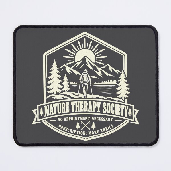 Item preview, Nature Therapy Society – Prescription More Trails Vintage Hiking designed and sold by NomadIdeasCo.