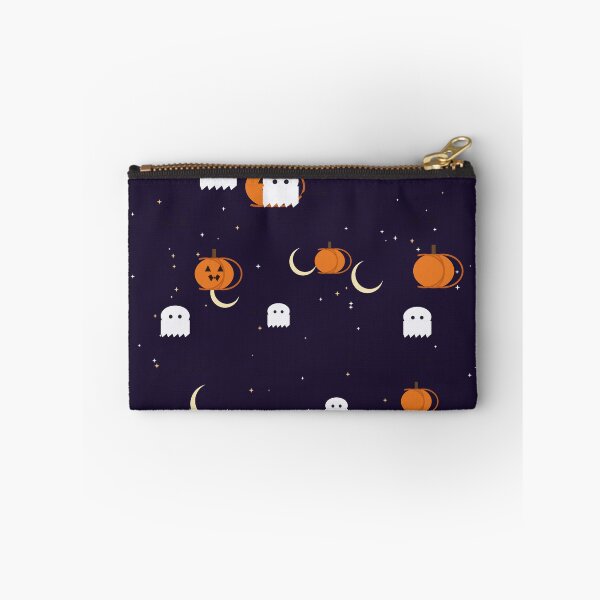 Item preview, Spooky Halloween Night Pattern with Pumpkins Ghosts and Bats designed and sold by LunaAdventurer.