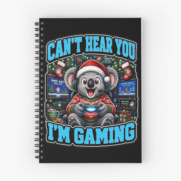 Artikelvorschau, Ich kann dich nicht hören, ich bin Gaming Gamer Koala Weihnachten entworfen und verkauft von Design Vibras.