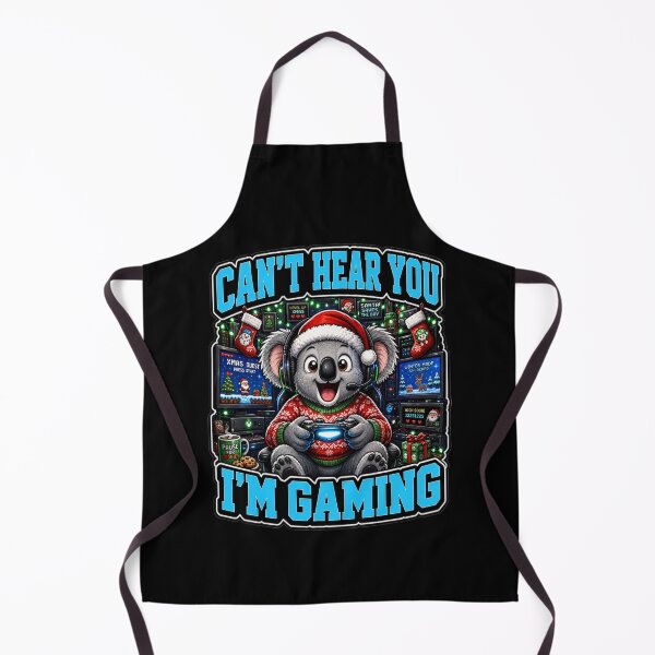 Item preview, Can't Hear You I'm Gaming Gamer Koala Christmas designed and sold by Design Vibras.
