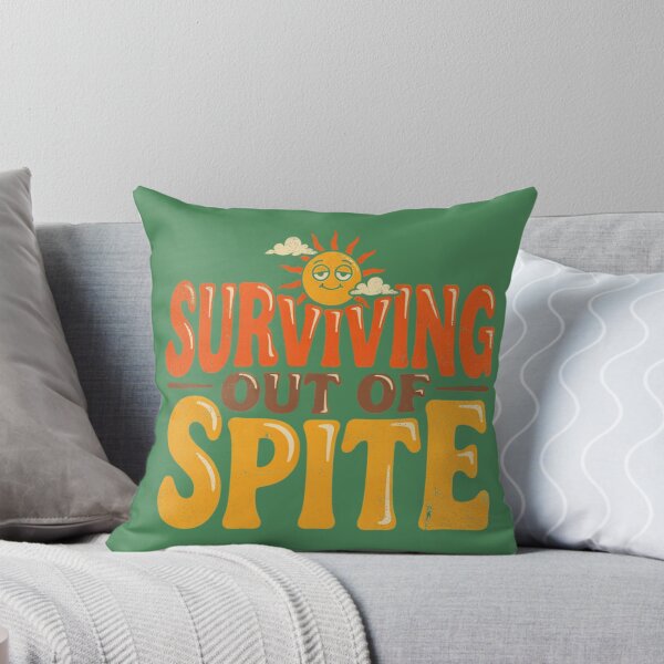 Item preview, Surviving Out of Spite – Retro Sunset designed and sold by FloraVulpes.
