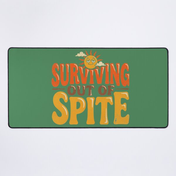 Item preview, Surviving Out of Spite – Retro Sunset designed and sold by FloraVulpes.