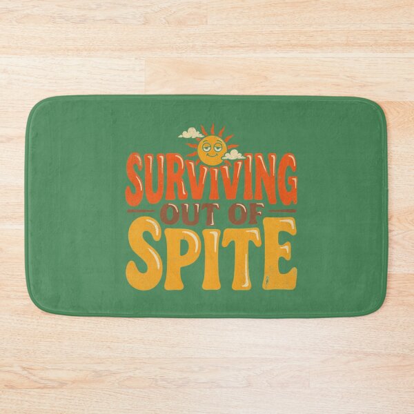 Item preview, Surviving Out of Spite – Retro Sunset designed and sold by FloraVulpes.