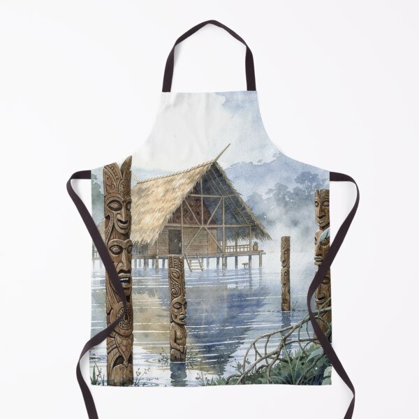 Item preview, House on stilts (Melanesian art) designed and sold by jefboutique6150.