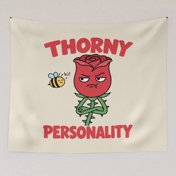 Item preview, Thorny Personality - Prickly Rose  designed and sold by Regal Rev.