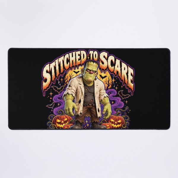 Item preview, Stitched to Scare Frankenstein Halloween Night Spooky Gift designed and sold by M. Mamdouh Artworks.