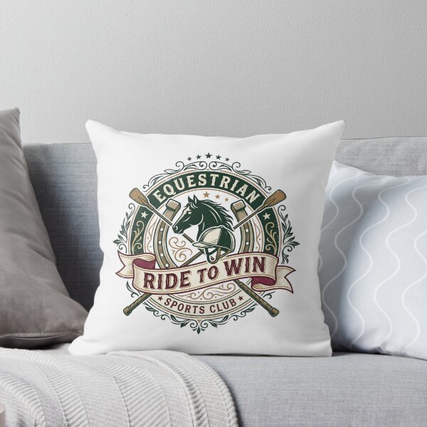 Item preview, Ride To Win Vintage Equestrian Sports Design designed and sold by Mellow Doodle Co..