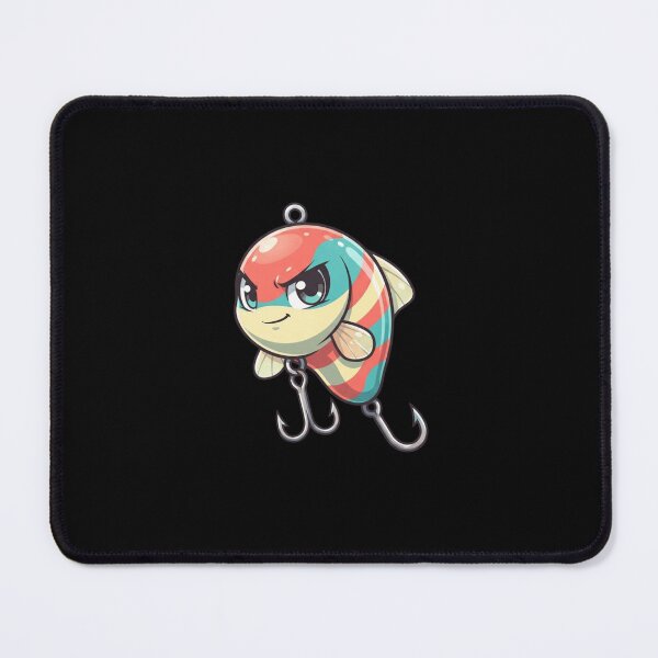 Item preview, Fishing Lure Crankbait Fierce Chibi Character Tackle Sticker designed and sold by mood-draftsman.