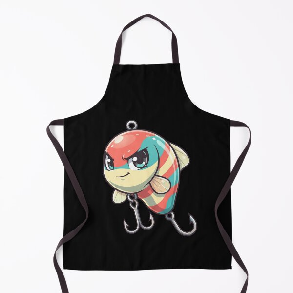 Item preview, Fishing Lure Crankbait Fierce Chibi Character Tackle Sticker designed and sold by mood-draftsman.