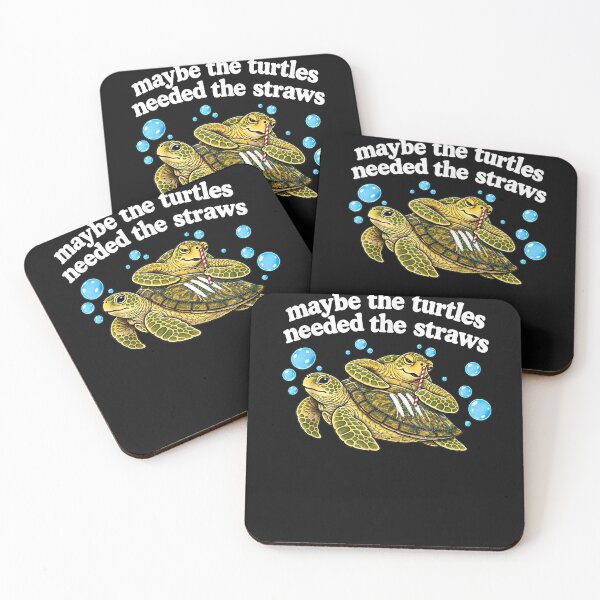Item preview, Maybe The Turtles Needed The Straws Funny Turtle  designed and sold by leevekaArt.