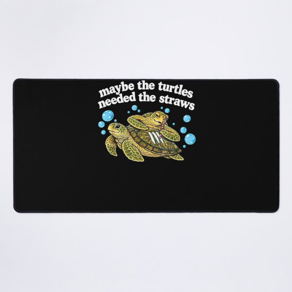 Item preview, Maybe The Turtles Needed The Straws Funny Turtle designed and sold by leevekaArt.