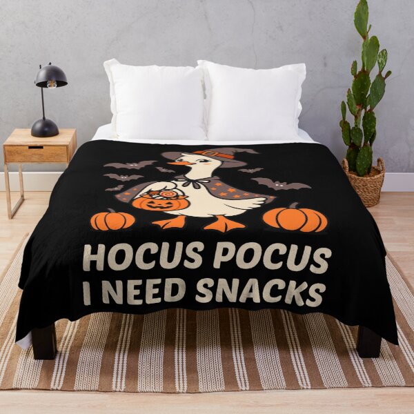 Item preview, Witchy Goose Hocus Pocus I Need Snacks Halloween Goose designed and sold by Skryp-art.