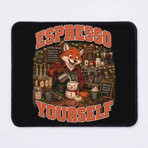 Item preview, Copy Espresso Yourself Coffee Barista Fox ChristmasCan't Hear You I'm Gaming Gamer Koala Christmas designed and sold by Design Vibras.