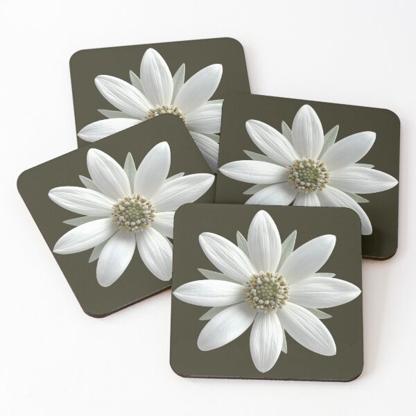 Item preview, Minimalist Olive Green Daisy Flower Floral Pattern designed and sold by ​Jyoti Digital Artist.