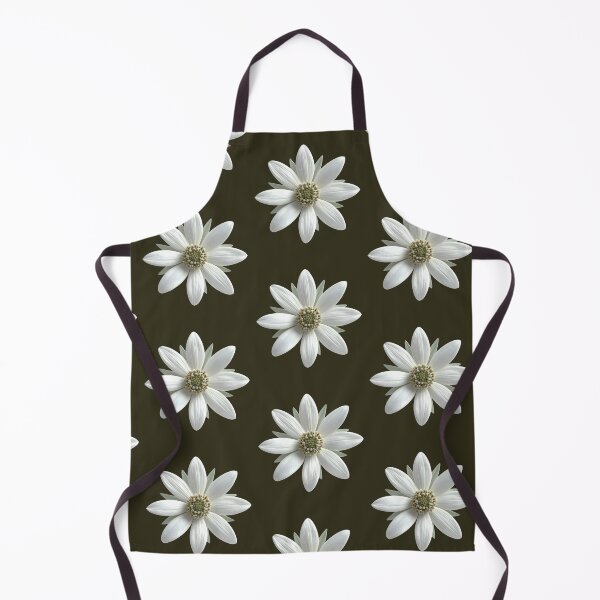Item preview, Minimalist Olive Green Daisy Flower Floral Pattern designed and sold by ​Jyoti Digital Artist.