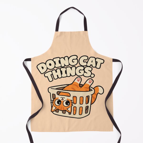 Item preview, Doing Cat Things Funny Orange Cat in Laundry Basket designed and sold by MewMade.