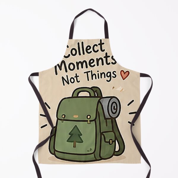 Item preview, Collect Moments Not Things Sticker – Cute Travel Backpack Adventure Design designed and sold by Sara-Ai.