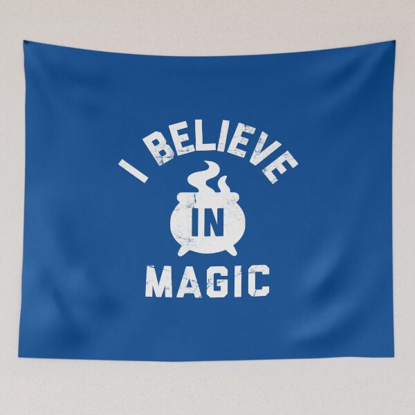Item preview, I Believe in Magic Funny Magical Fantasy Halloween Witchy Quote #1 designed and sold by SalahBlt.
