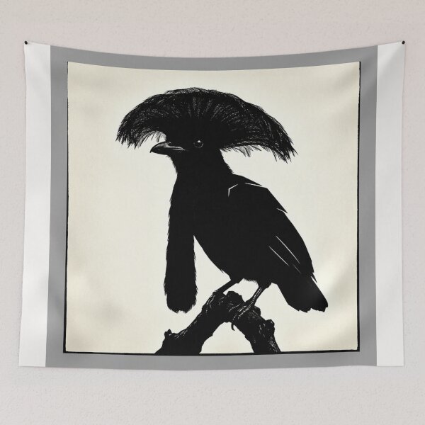 Item preview, Exotic Beautiful Birds - Long-wattled Umbrella Bird designed and sold by Helios Be. Lavsh.