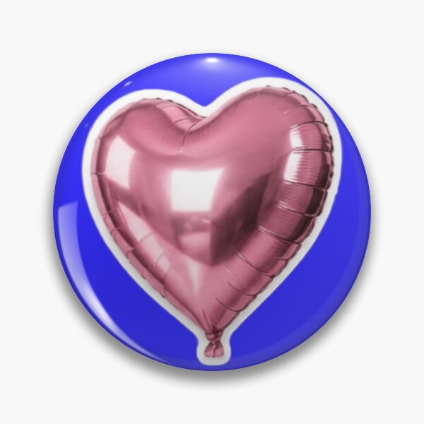 Item preview, Pink Metallic Foil Heart Balloon Sticker designed and sold by Scro-Ciob-Shop.