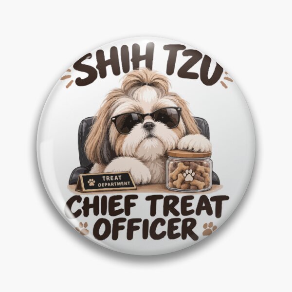 Item preview, Shih Tzu Chief Treat Officer – Funny Dog Treat Lover designed and sold by PawsAndPallette .