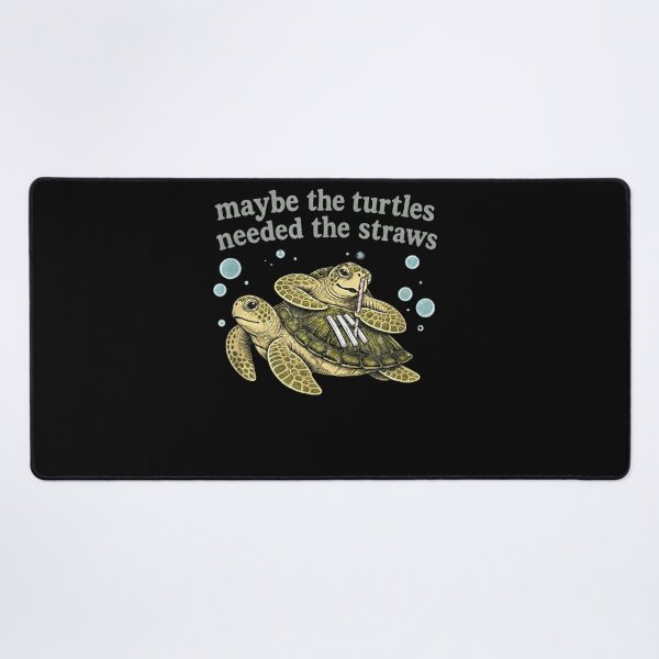 Item preview, Maybe The Turtles Needed The Straws Funny Turtle designed and sold by leevekaArt.