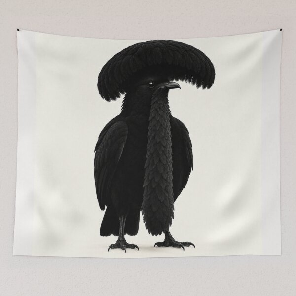 Item preview, Exotic Beautiful Birds - Long-wattled Umbrella Bird #1 designed and sold by Helios Be. Lavsh.