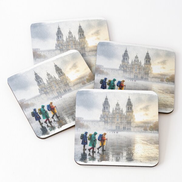 Item preview, Saint Jacques de Compostelle in the rain designed and sold by jefboutique6150.