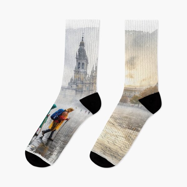 Item preview, Saint Jacques de Compostelle in the rain designed and sold by jefboutique6150.