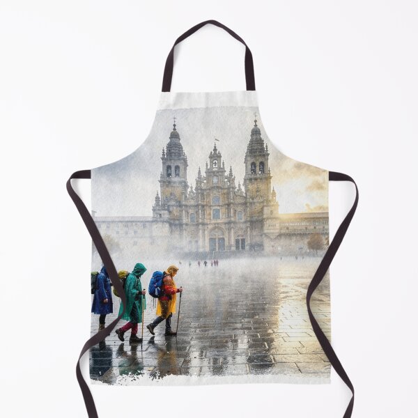 Item preview, Saint Jacques de Compostelle in the rain designed and sold by jefboutique6150.