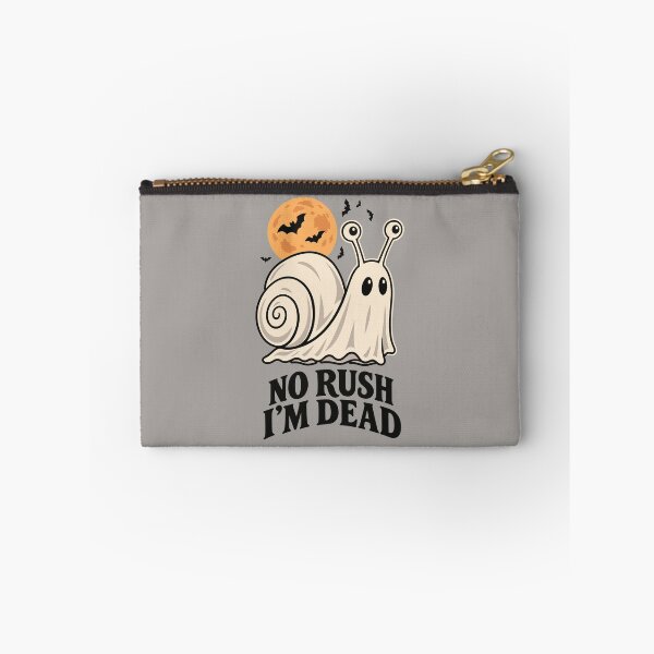Item preview, No Rush I'm Dead Ghost Snail Halloween Funny Quote designed and sold by Skryp-art.