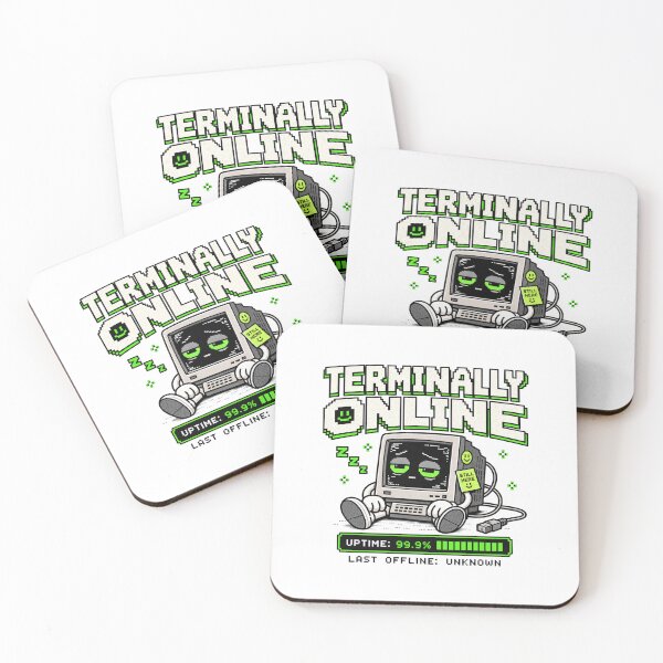 Item preview, Terminally Online – Retro Pixel Internet Humor designed and sold by Mad Factory Designs.
