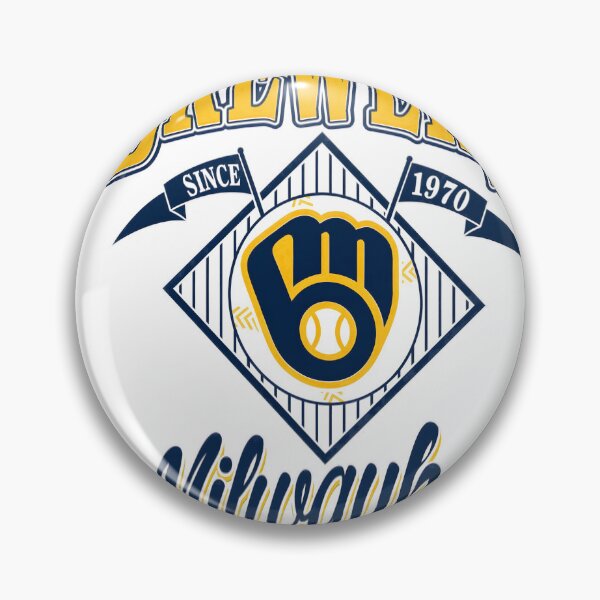 Artikelvorschau, Milwaukee Brewers Baseball, Geschenke des Milwaukee Baseballteams von 1970 entworfen und verkauft von David Peterson.