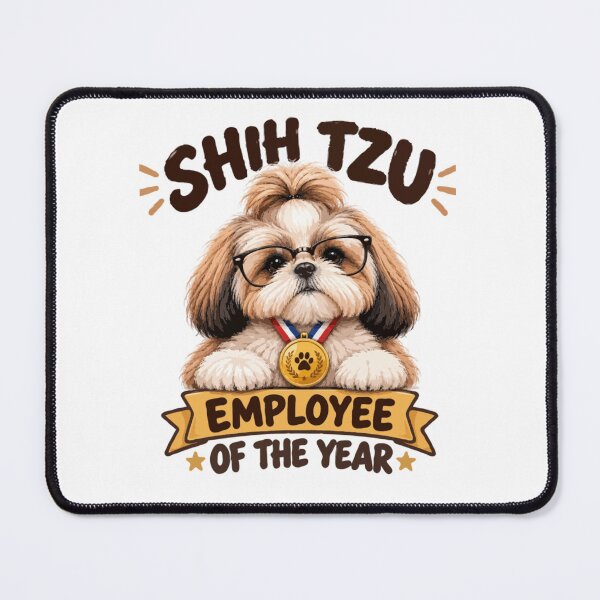 Item preview, Shih Tzu Employee of the Year – Funny Dog Office Design designed and sold by PawsAndPallette .