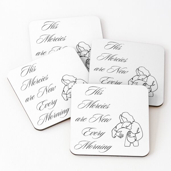 Item preview, His Mercies Are New Every Morning | Christian Line Art designed and sold by LensDyn™.