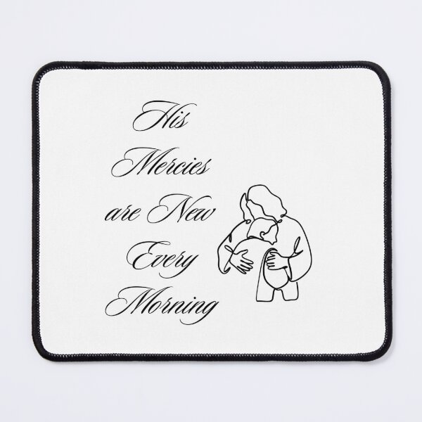 Item preview, His Mercies Are New Every Morning | Christian Line Art designed and sold by LensDyn™.