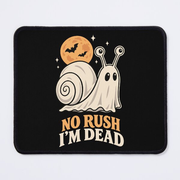 Item preview, No Rush I'm Dead | Funny Spooky Ghost Snail Halloween designed and sold by Skryp-art.