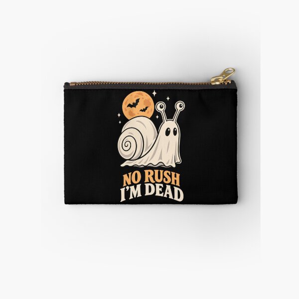 Item preview, No Rush I'm Dead | Funny Spooky Ghost Snail Halloween  designed and sold by Skryp-art.