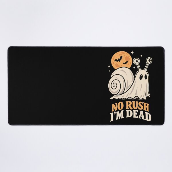 Item preview, No Rush I'm Dead | Funny Spooky Ghost Snail Halloween designed and sold by Skryp-art.