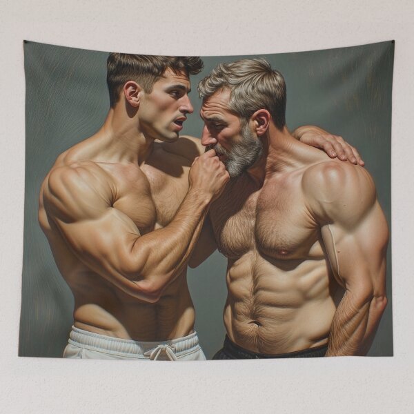 Item preview, Once We Were 04 A Heated Gym Discussion designed and sold by ChanningsPinups.