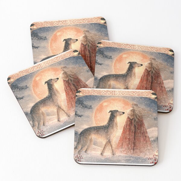 Item preview, Christmas Legends - The Deerhound & The Legend of the Celtic Snow Queen (Beira) designed and sold by aghnadarragh.
