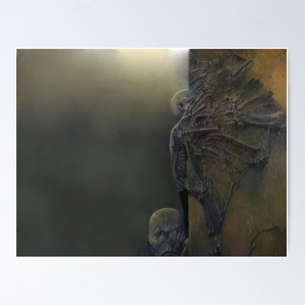 Item preview, zdzisław beksiński - untitled Zdzislaw Beksinski - Zdzislaw Beksinski canvas designed and sold by stevengrossman.
