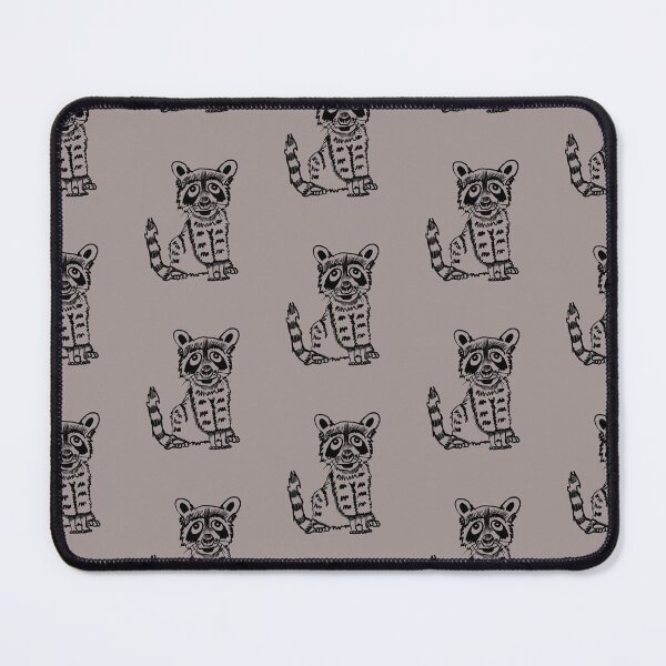 Item preview, Cute Raccoon Ink Drawing, Big Eyes Raccoon Illustration designed and sold by penelopejade.