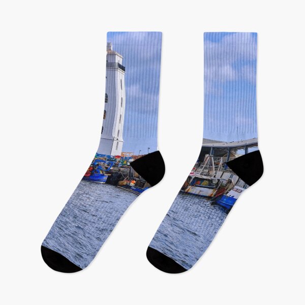 Item preview, North Shields Fish Quay on a blustery Autumn morning designed and sold by Violaman.