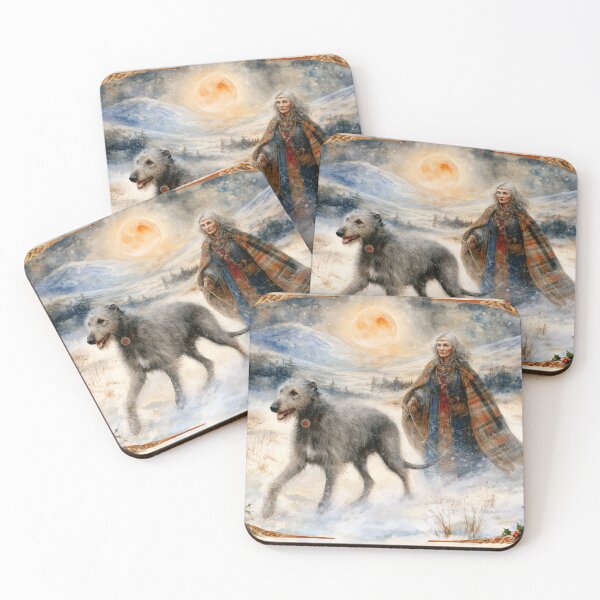Item preview, Christmas Legends - The Deerhound & The Legend of the Celtic Snow Queen (Beira) designed and sold by aghnadarragh.