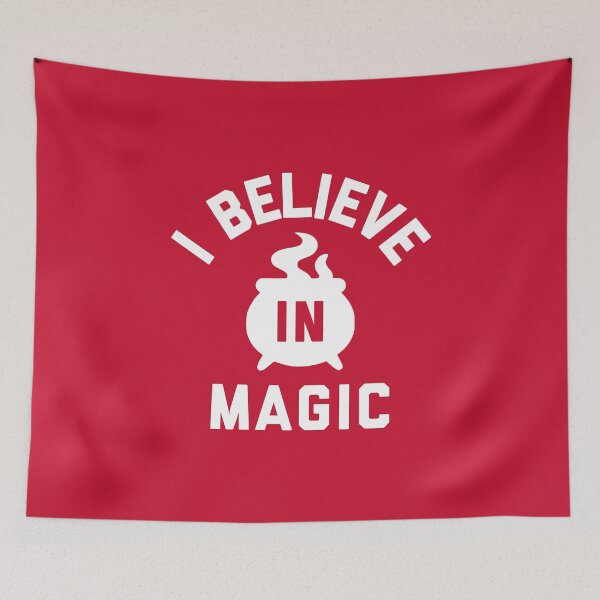 Item preview, I Believe in Magic Funny Magical Fantasy Halloween Witchy Quote #2 designed and sold by SalahBlt.