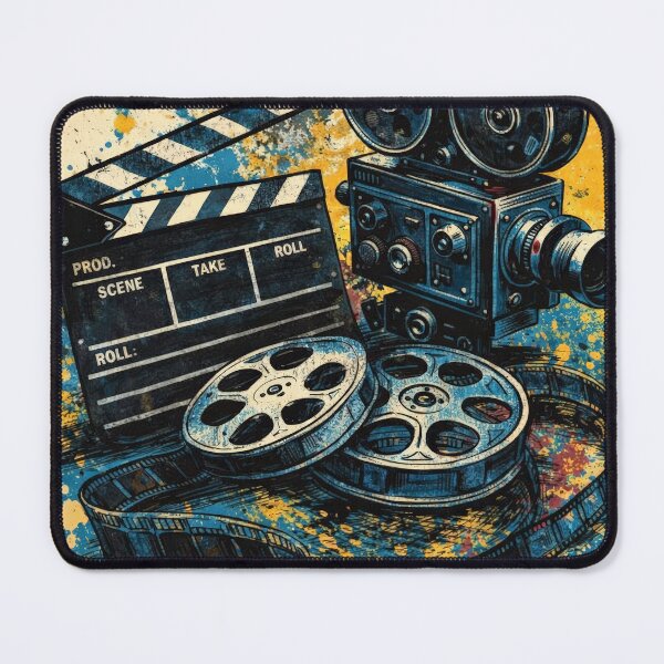 Item preview, Vintage Retro Camera Film Cinema Movie Poster designed and sold by Cine8.