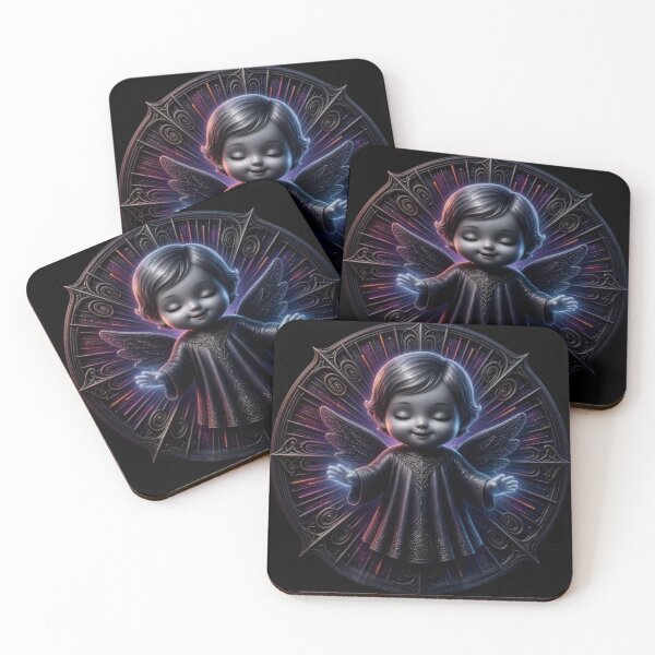 Item preview, Gothic Baby Angel - Mystical Glowing Cherub Art designed and sold by Breezes-of-Ida.