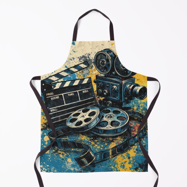 Item preview, Vintage Retro Camera Film Cinema Movie Poster designed and sold by Cine8.