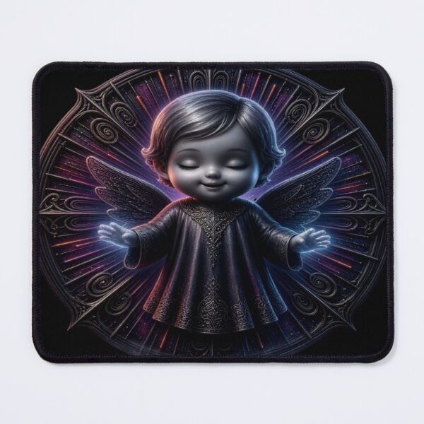 Item preview, Gothic Baby Angel - Mystical Glowing Cherub Art designed and sold by Breezes-of-Ida.